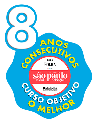 Curso Objetivo vencedor por oito anos consecutivos do prêmio O Melhor de São Paulo na categoria Serviços